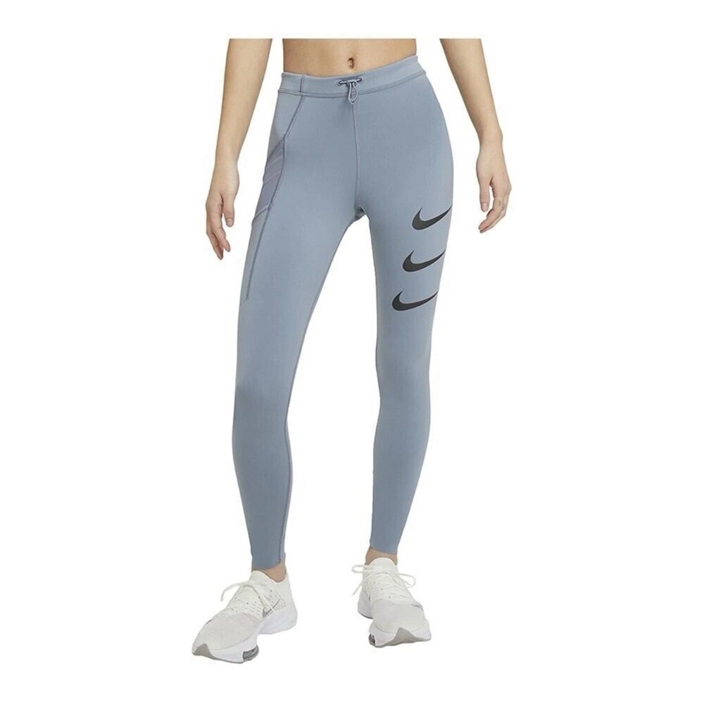 Nike Women's Gray Leggings with Black Accents